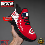 MLB Cincinnati Reds Unique Design Custom Name Max Soul Shoes Running Sneakers