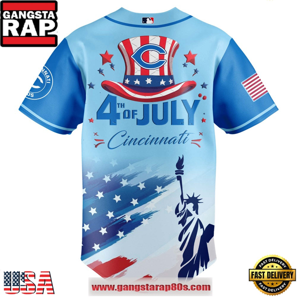 MLB Cincinnati Reds X Independence Day Special Edition Baseball Jersey