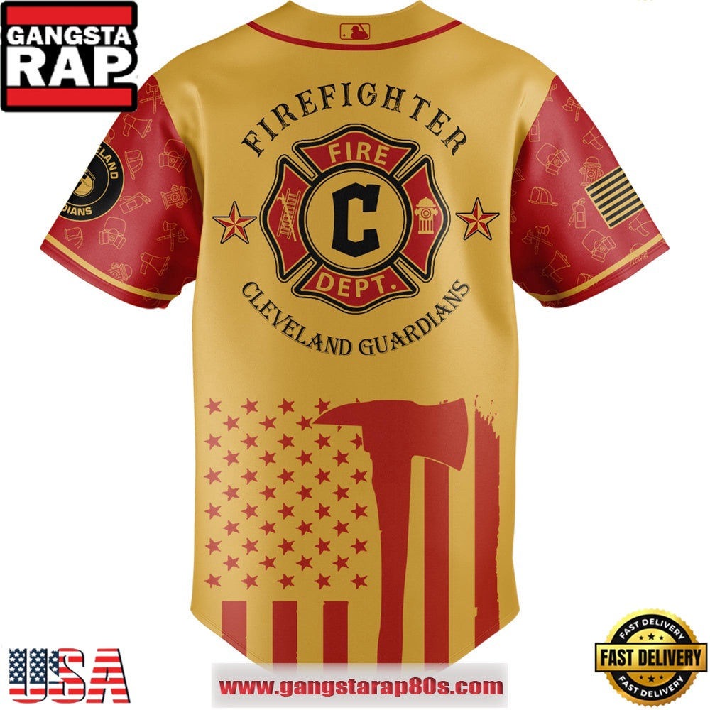 MLB Cleveland Guardians x Firefighter Appreciation Night Special Edition Baseball Jerseys