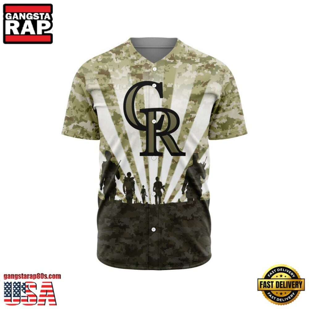 MLB Colorado Rockies Veterans New Design Baseball Jersey