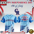 MLB Colorado Rockies X Independence Day Special Edition Baseball Jersey