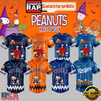 MLB Custom Team x Collab Peanuts Halloween Trick Or Treat Baseball Jersey Shirt