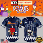 MLB Custom Team x Collab Peanuts Halloween Trick Or Treat Baseball Jersey Shirt