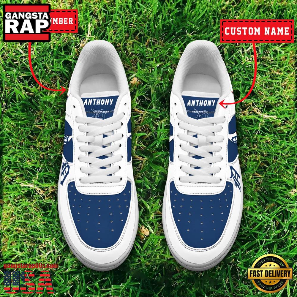 MLB Detroit Tigers Custom Name Number New Design Air Force 1 Shoes Sneaker