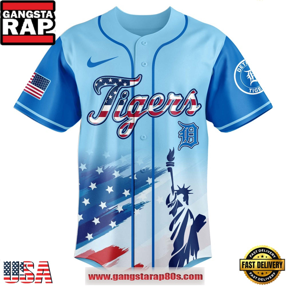 MLB Detroit Tigers X Independence Day Special Edition Baseball Jerseys