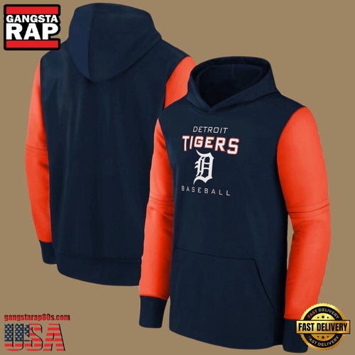 MLB Gear Detroit Tigers Pullover All Over Print Hoodie Shirt