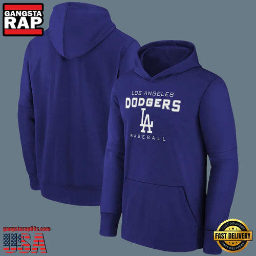 MLB Gear Los Angeles Dodgers Pullover All Over Print Hoodie Blue