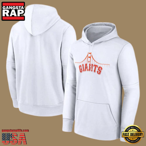 MLB Gear San Francisco Giants Pullover All Over Print Hoodie Shirt White