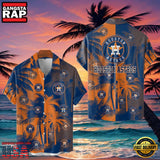 MLB Houston Astros Tropical Palm Trees Aloha Hawaiian Shirt