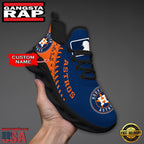 MLB Houston Astros Unique Design Custom Name Max Soul Shoes Running Sneakers