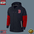 MLB Jersey Boston Red Sox Zip UP New Design Hoodie Shirt Black