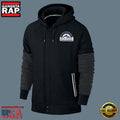 MLB Jersey Colorado Rockies Zip UP New Design Hoodie Shirt Black