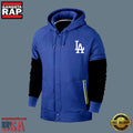 MLB Jersey Los Angeles Dodgers Zip UP New Design Hoodie Shirt Blue
