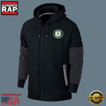 MLB Jersey Oakland Athletics Zip UP New Design Hoodie Shirt Black