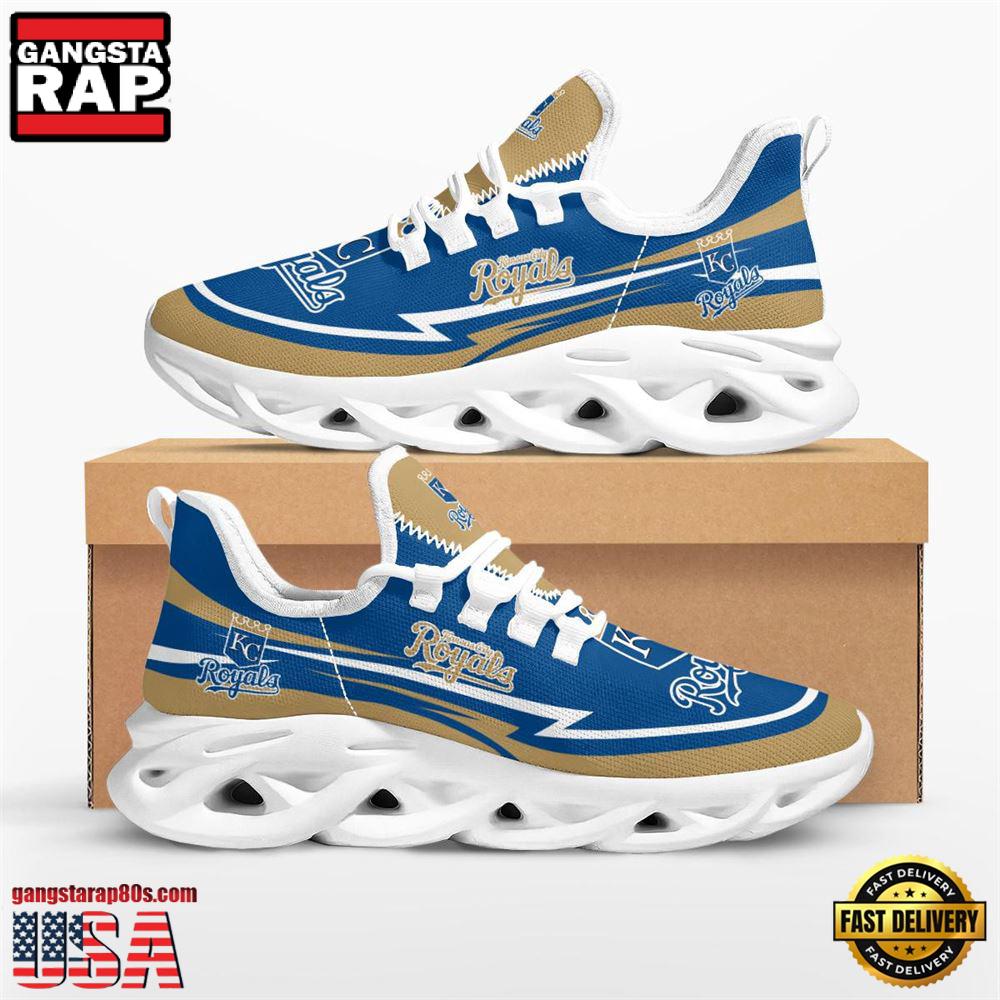 MLB Kansas City Royals Are Coming Curves New Design Max Soul Shoes Running Sneakers