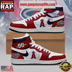 MLB Los Angeles Angels Unique Design Custom Name Air Jordan 1 Shoes Running Sneakers