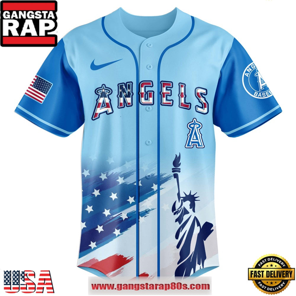 MLB Los Angeles Angels X Independence Day Special Edition Baseball Jerseys