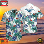 MLB Los Angeles Dodgers Island Life Style Hot Trending Summer Hawaiian Shirt Palm And Cardinal