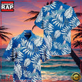 MLB Los Angeles Dodgers Monochrome Foliage Aloha Shirt