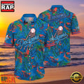 MLB Los Angeles Dodgers Tropic Pitch Style Hot Trending Summer Hawaiian Shirt Lively Green Foliage