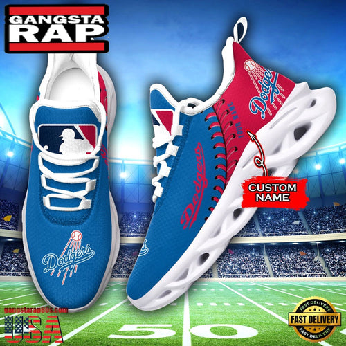 MLB Los Angeles Dodgers Unique Design Custom Name Max Soul Shoes Running Sneakers
