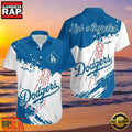 MLB Los Angeles Dodgers Wave Splash Style Hot Trending Summer Hawaiian Shirt Dynamic Blue Contrast