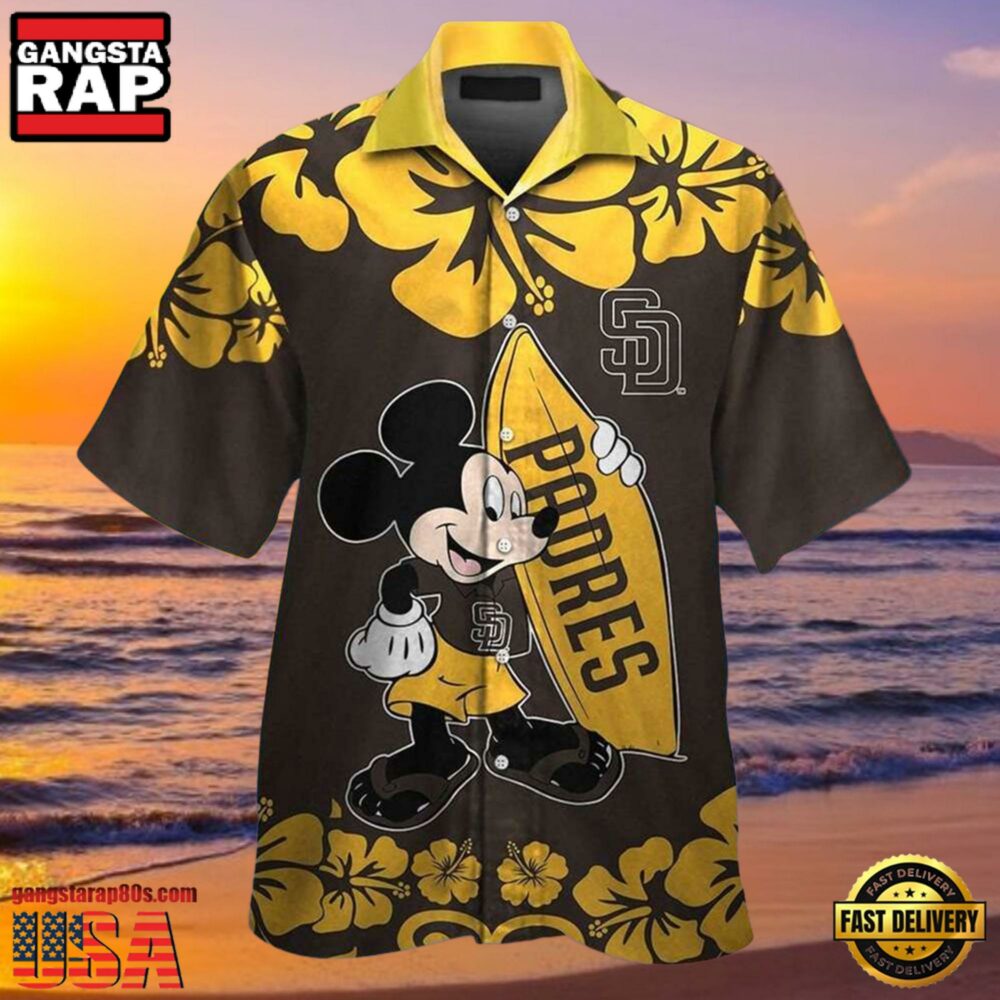 MLB Mickey Surfing Houston Astros Hot Summer Hawaiian Shirt, Astros Gifts for Fans