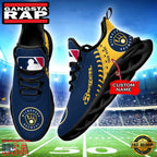 MLB Milwaukee Brewers Unique Design Custom Name Max Soul Shoes Running Sneakers