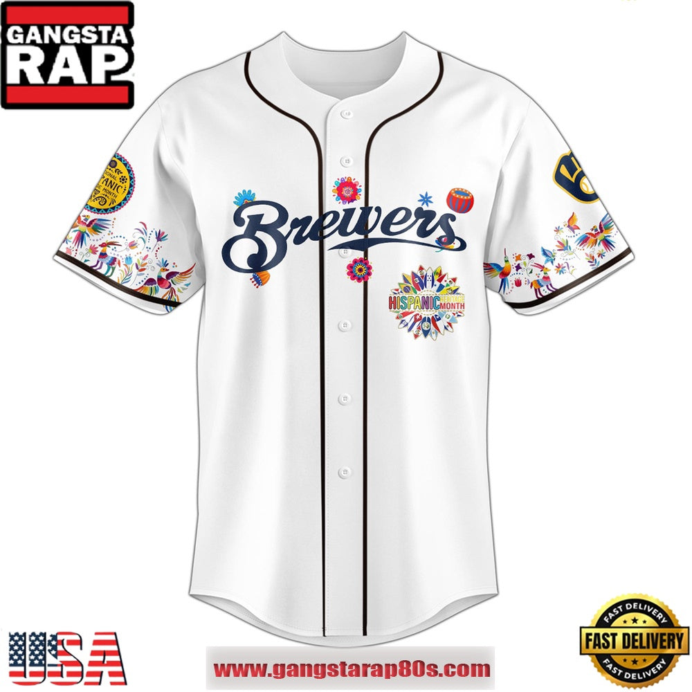 MLB Milwaukee Brewers X Hispanic Heritage Special Edition Baseball Jersey