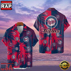 MLB Minnesota Twins Tropical Palm Trees Aloha Hawaiian Shirt