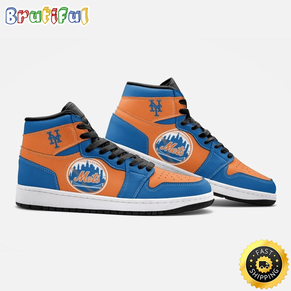 MLB New York Mets Air Jordan 1 High Sneakers Legendary Air Jordan Footwear