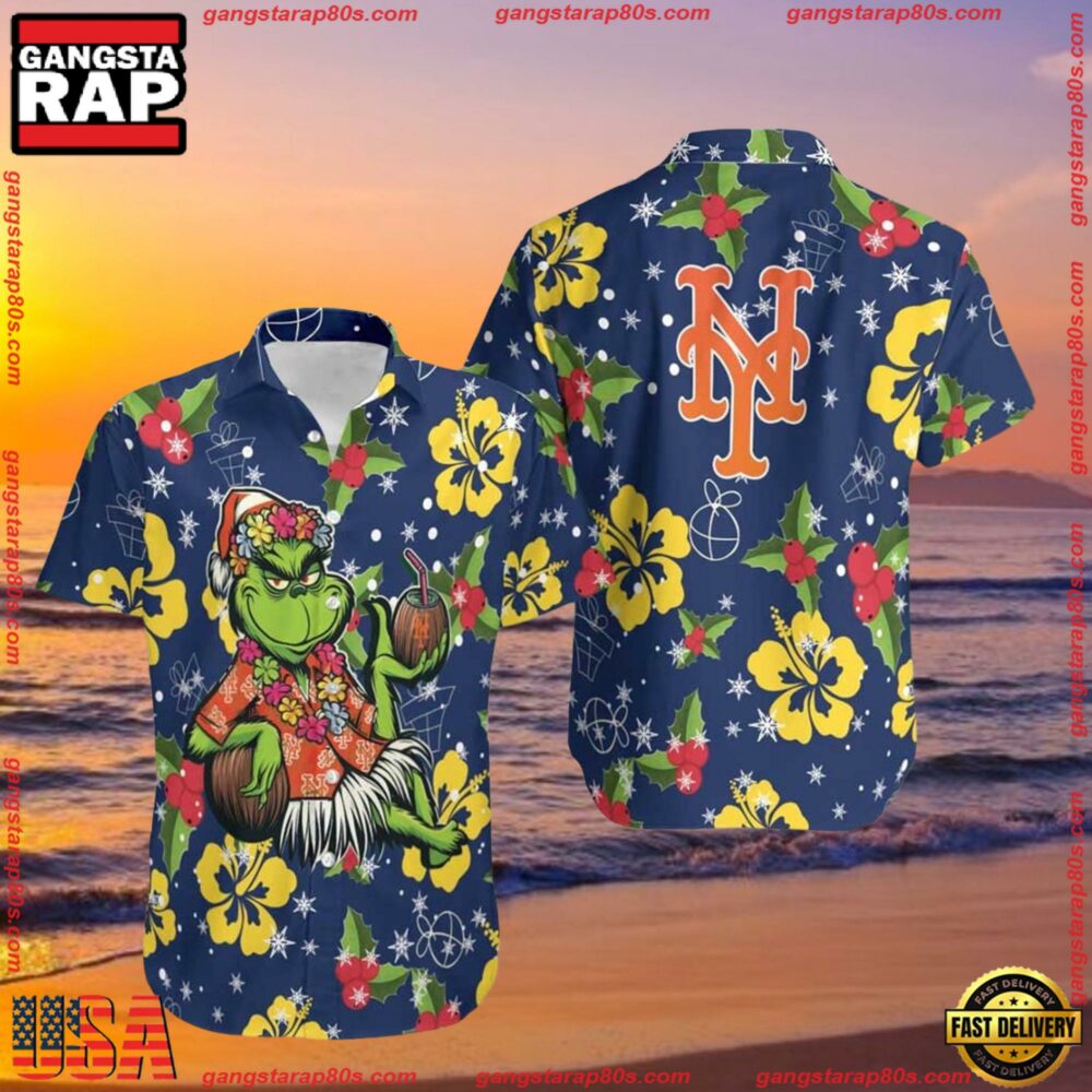 MLB New York Mets Aloha Grinch Hawaiian Shirt