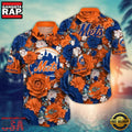 MLB New York Mets Flower Aloha Baseball Hawaiian Shirts For Men Women