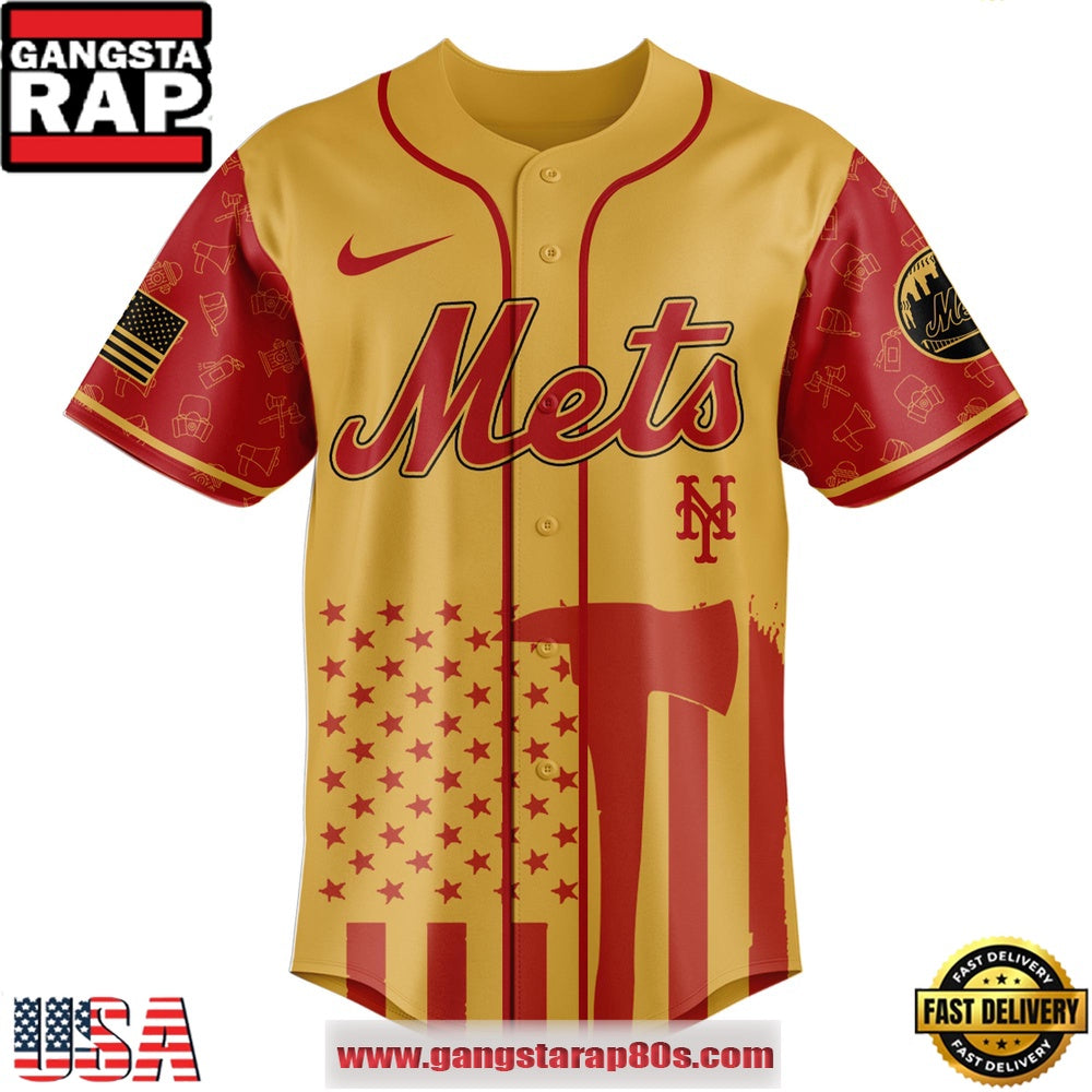 MLB New York Mets x Firefighter Appreciation Night Special Edition Baseball Jerseys