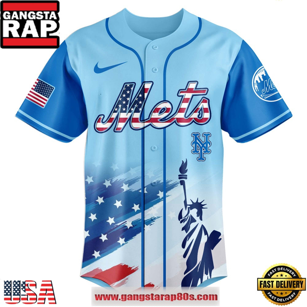 MLB New York Mets X Independence Day Special Edition Baseball Jerseys