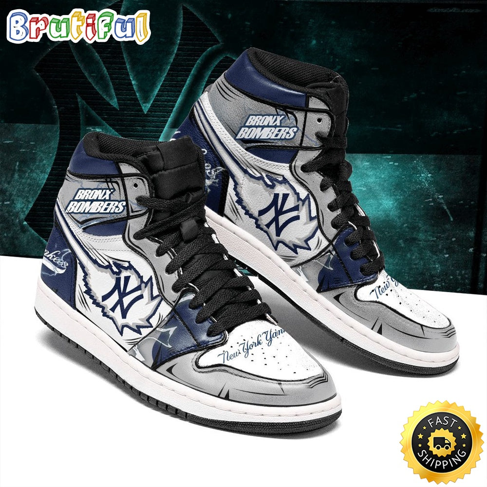 MLB New York Yankees Air Jordan 1 High Sneakers Iconic Air Jordan 1 Shoes