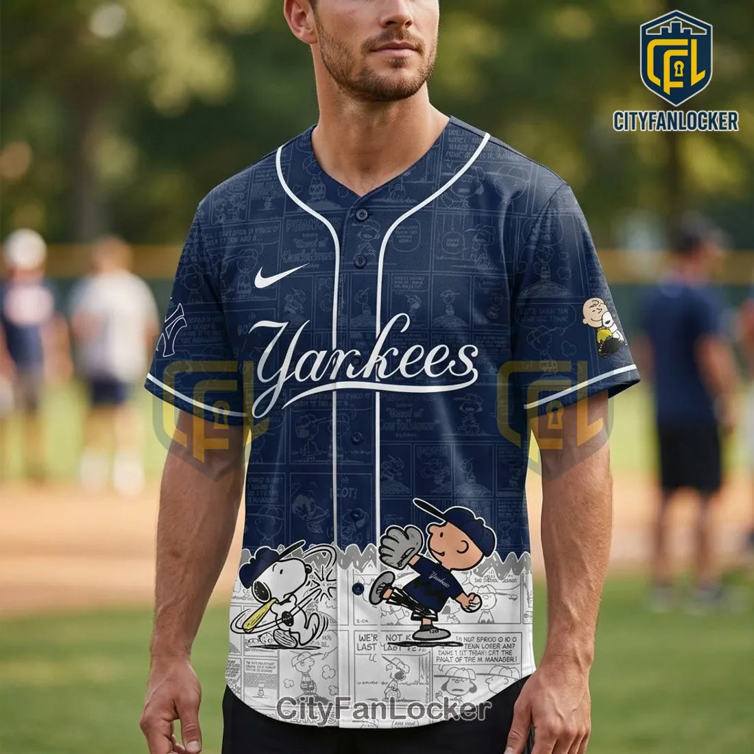 MLB New York Yankees Snoopy Peanuts Night 2026 Baseball Jersey