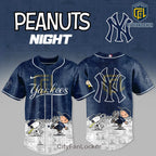MLB New York Yankees Snoopy Peanuts Night 2026 Baseball Jersey