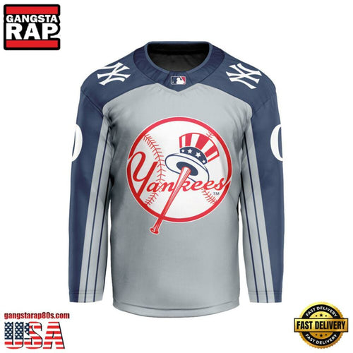 MLB Custom New York Yankees Special Hockey Jersey Shirt