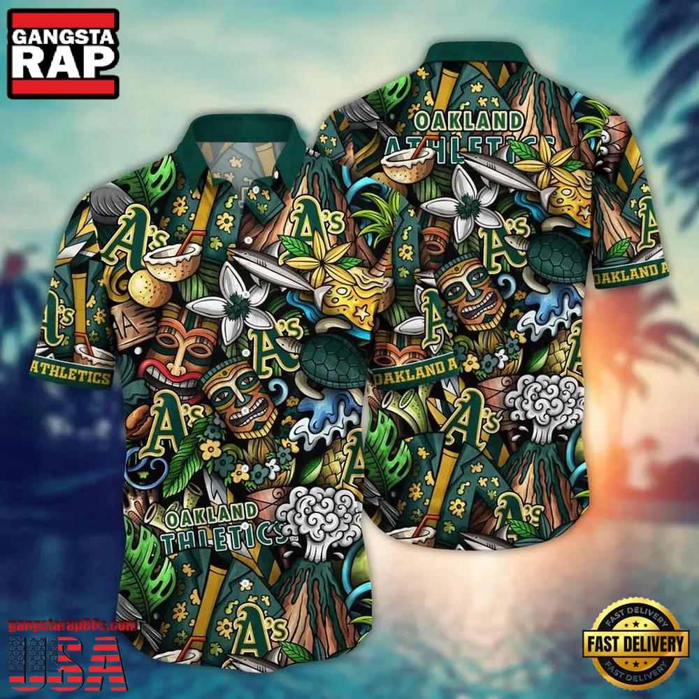 MLB Oakland Athletics New Flower Aloha Hawaiian Shirt