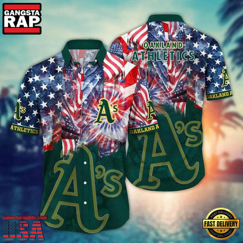 MLB Oakland Athletics Team Logo Summer Hawaiian Shirt Designer