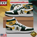 MLB Oakland Athletics Unique Design Custom Name Air Jordan 1 Shoes Running Sneakers