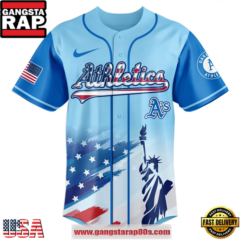 MLB Oakland Athletics X Independence Day Special Edition Baseball Jerseys