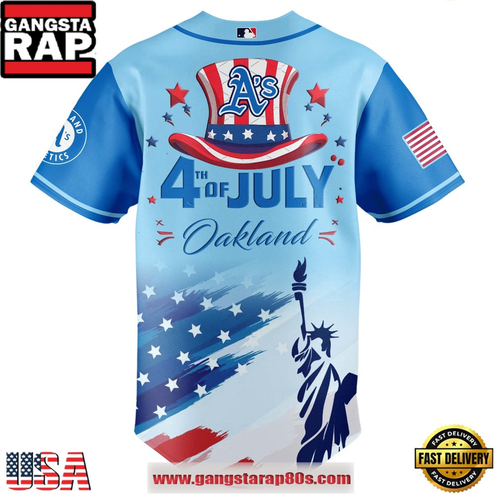 MLB Oakland Athletics X Independence Day Special Edition Baseball Jerseys