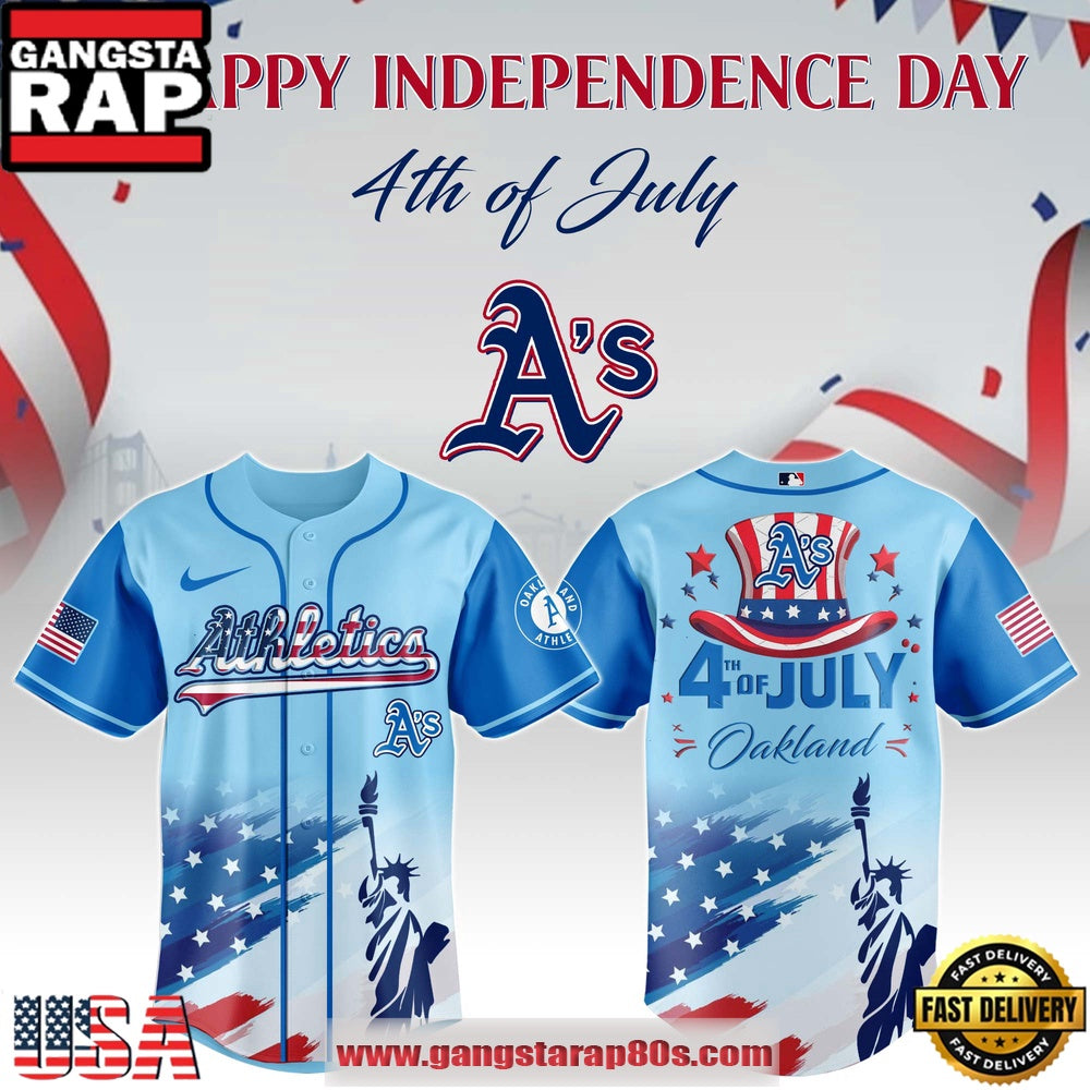 MLB Oakland Athletics X Independence Day Special Edition Baseball Jerseys