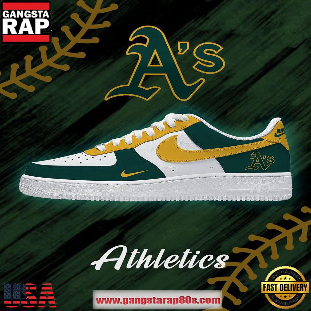 MLB Oakland Athleties Baseball AF1 Shoes Running Sneakers