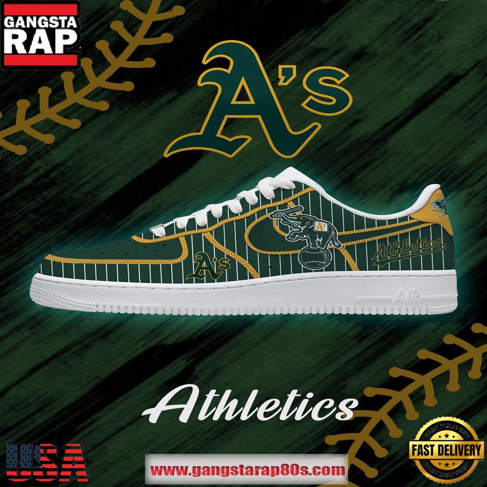 MLB Oakland Athleties Baseball Special Edition AF1 Shoes Running Sneakers