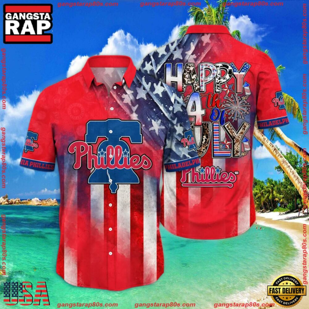 MLB Philadelphia Phillies Aloha Hawaiian Shirt