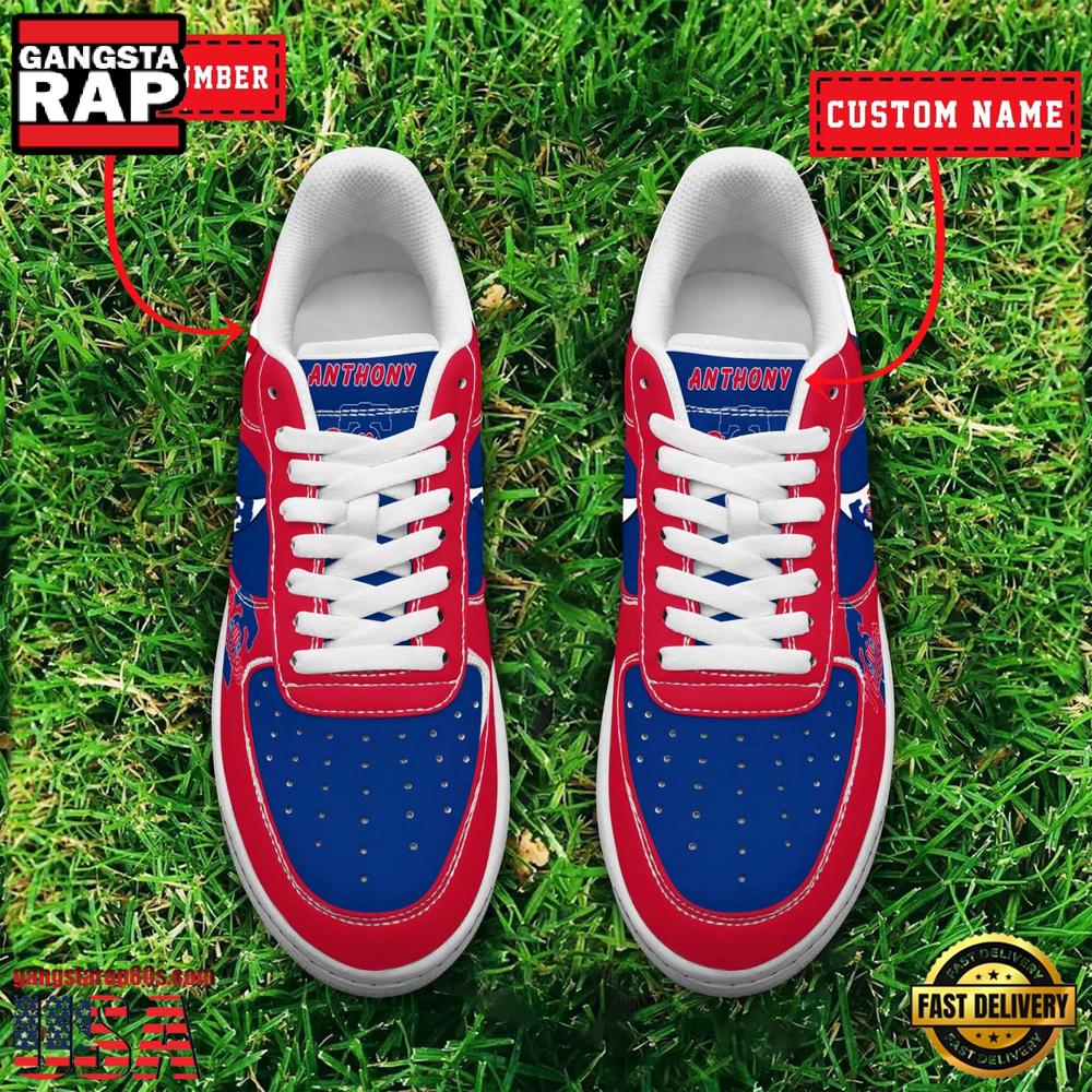 MLB Philadelphia Phillies Custom Name Number New Design Air Force 1 Shoes Sneaker