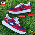 MLB Philadelphia Phillies Custom Name Number New Design Air Force 1 Shoes Sneaker